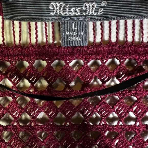 Miss Me Fit & Flare Dress Womens L Multicolor Batik Boho Tribal Hippie Gypsy - Picture 5 of 6